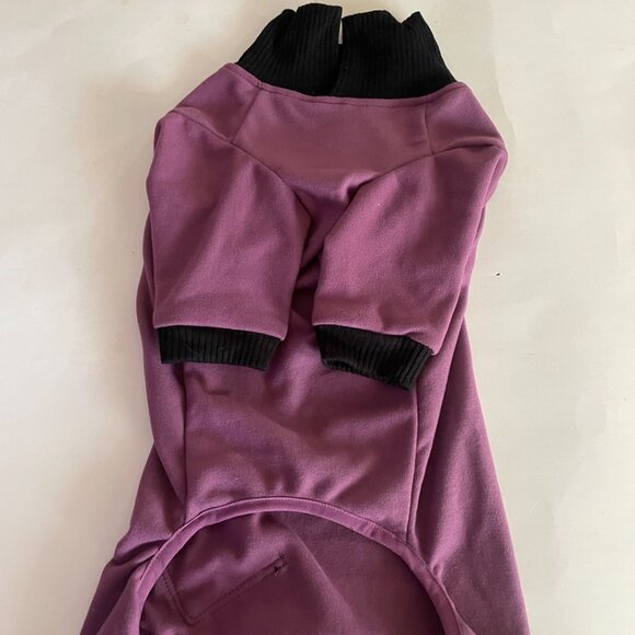 Purple Fleece Dog Onesie - Picture 9 of 11
